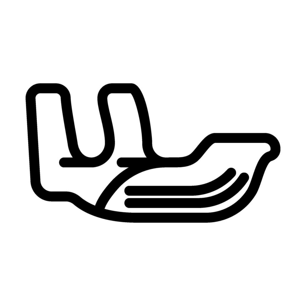 thimble ring embroidery hobby line icon vector illustration