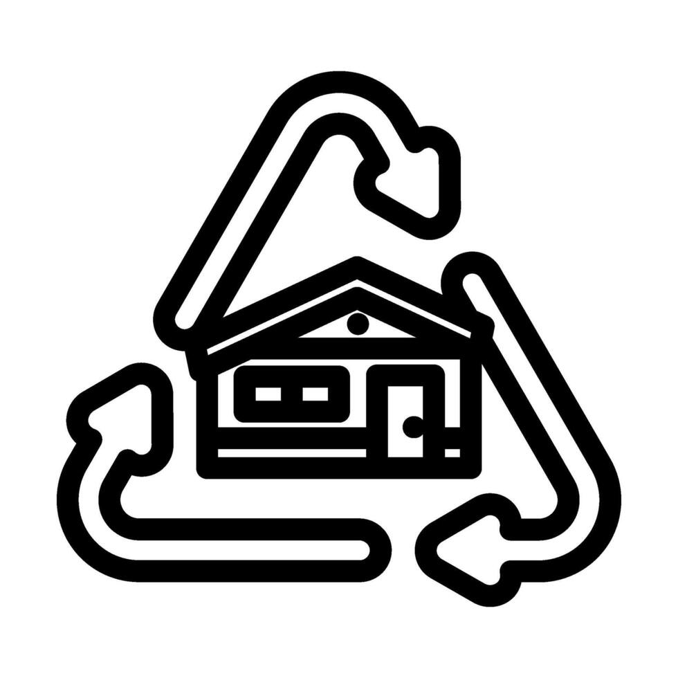green building materials line icon vector illustration