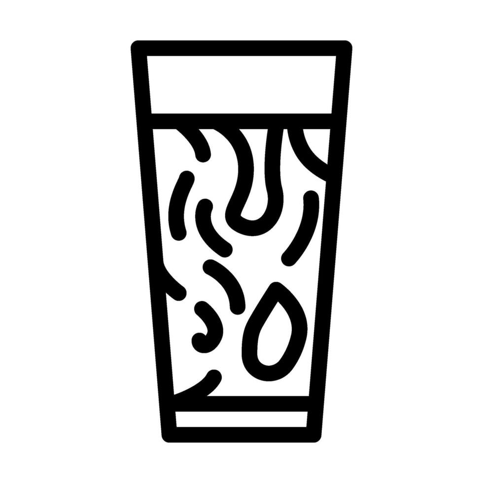 thai iced tea cuisine line icon vector illustration