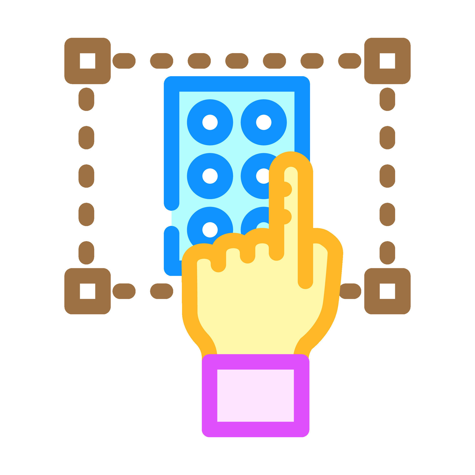 accessibility ux ui design color icon vector illustration 39618415 ...