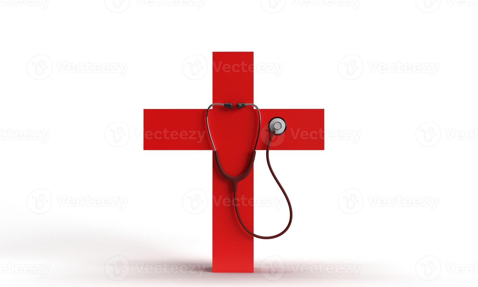 cross red pink orange color stethoscope object icon white isolated background health care life medical hospital world help heart international humanity global donation science support awareness cancer photo