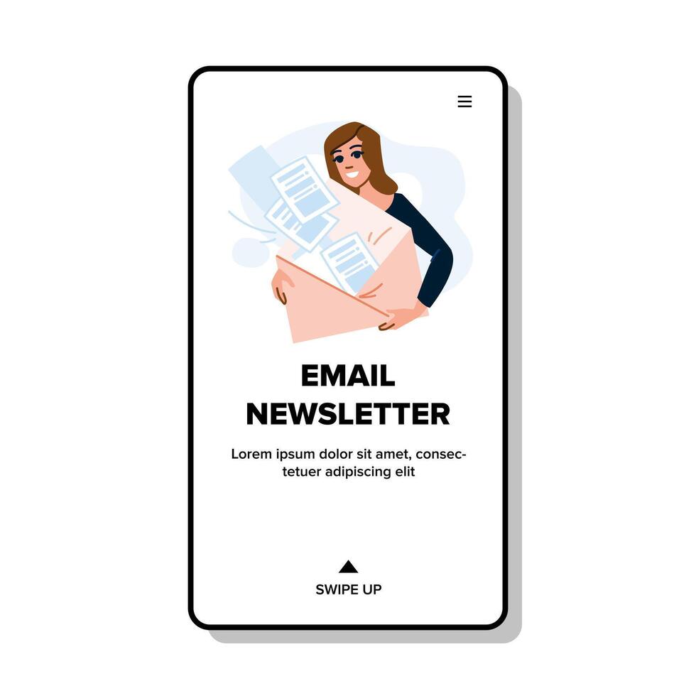 business email newsletter vector