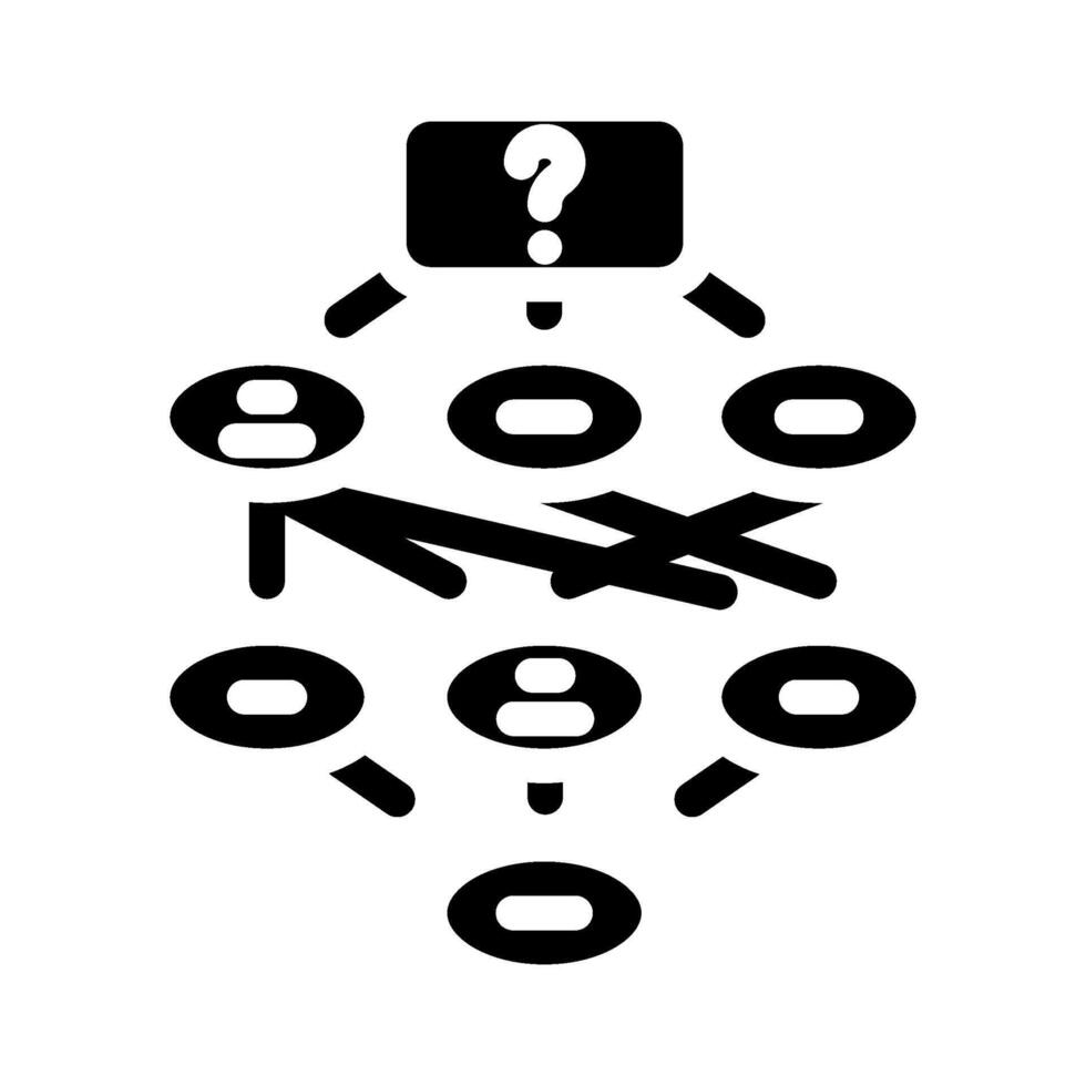 information scent ux ui design glyph icon vector illustration