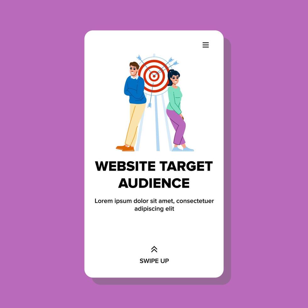 business website arget audience vector