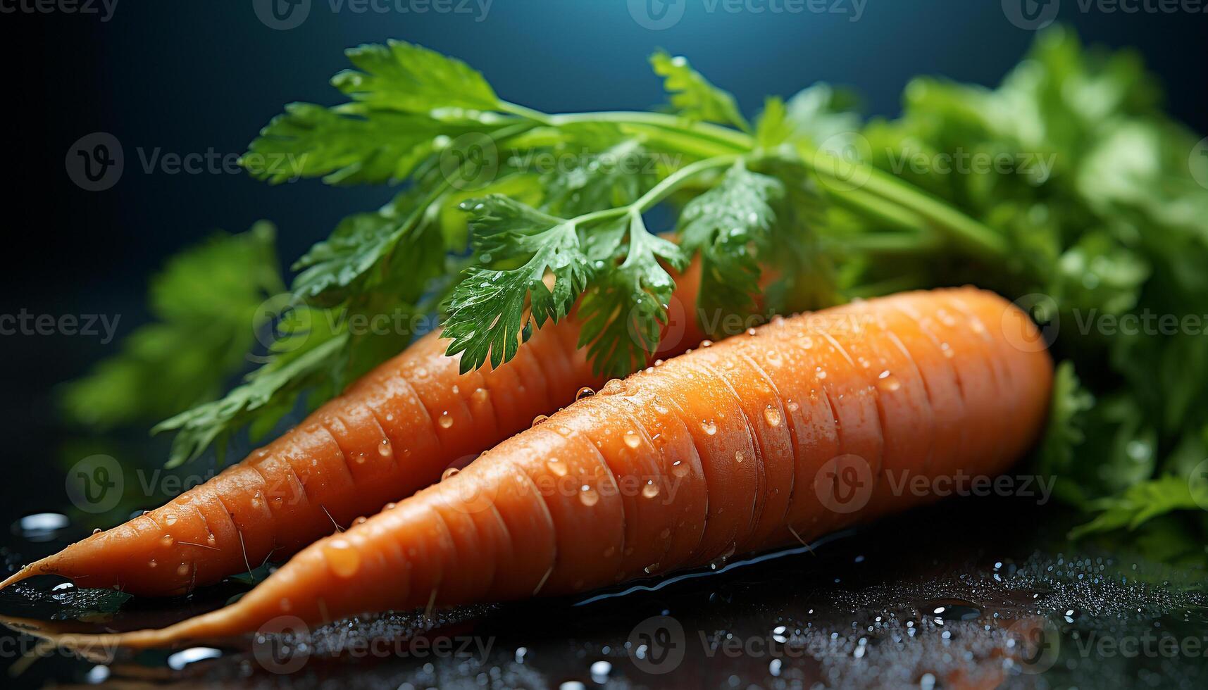 AI generated Fresh, healthy, vegetarian salad with organic, ripe vegetables on wooden table generated by AI photo