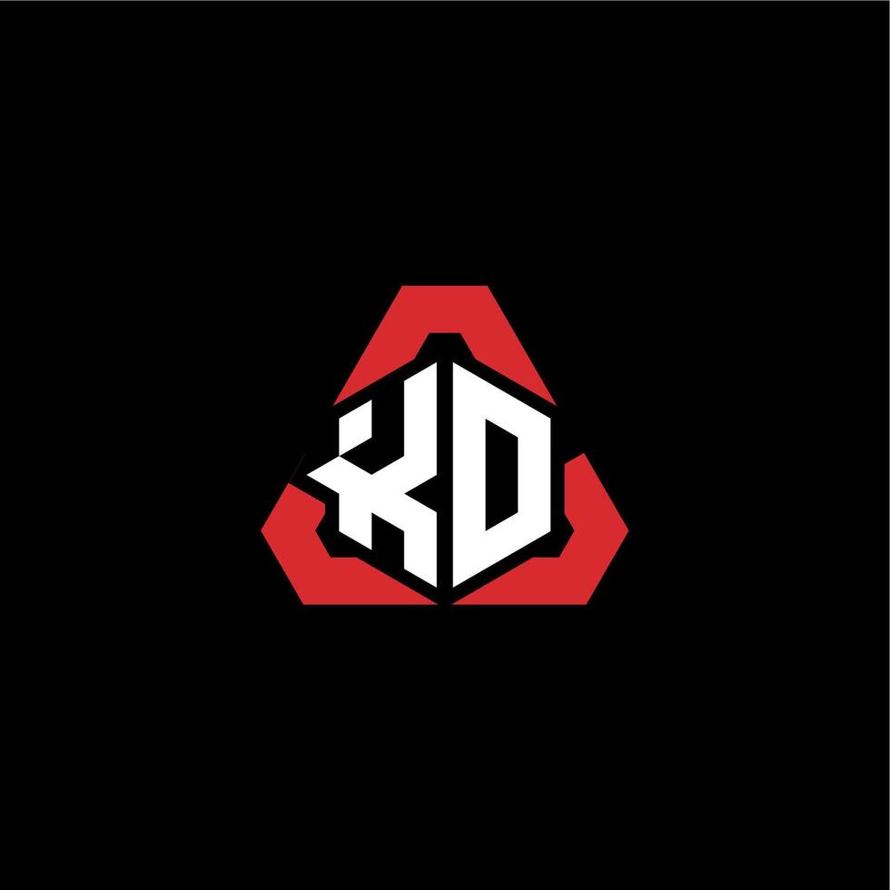 KD initial logo esport team concept ideas vector