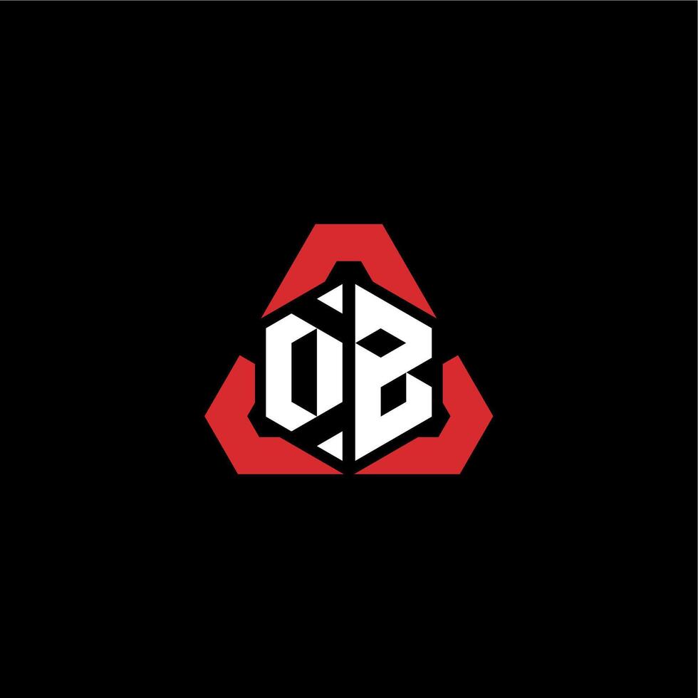 DB initial logo esport team concept ideas vector