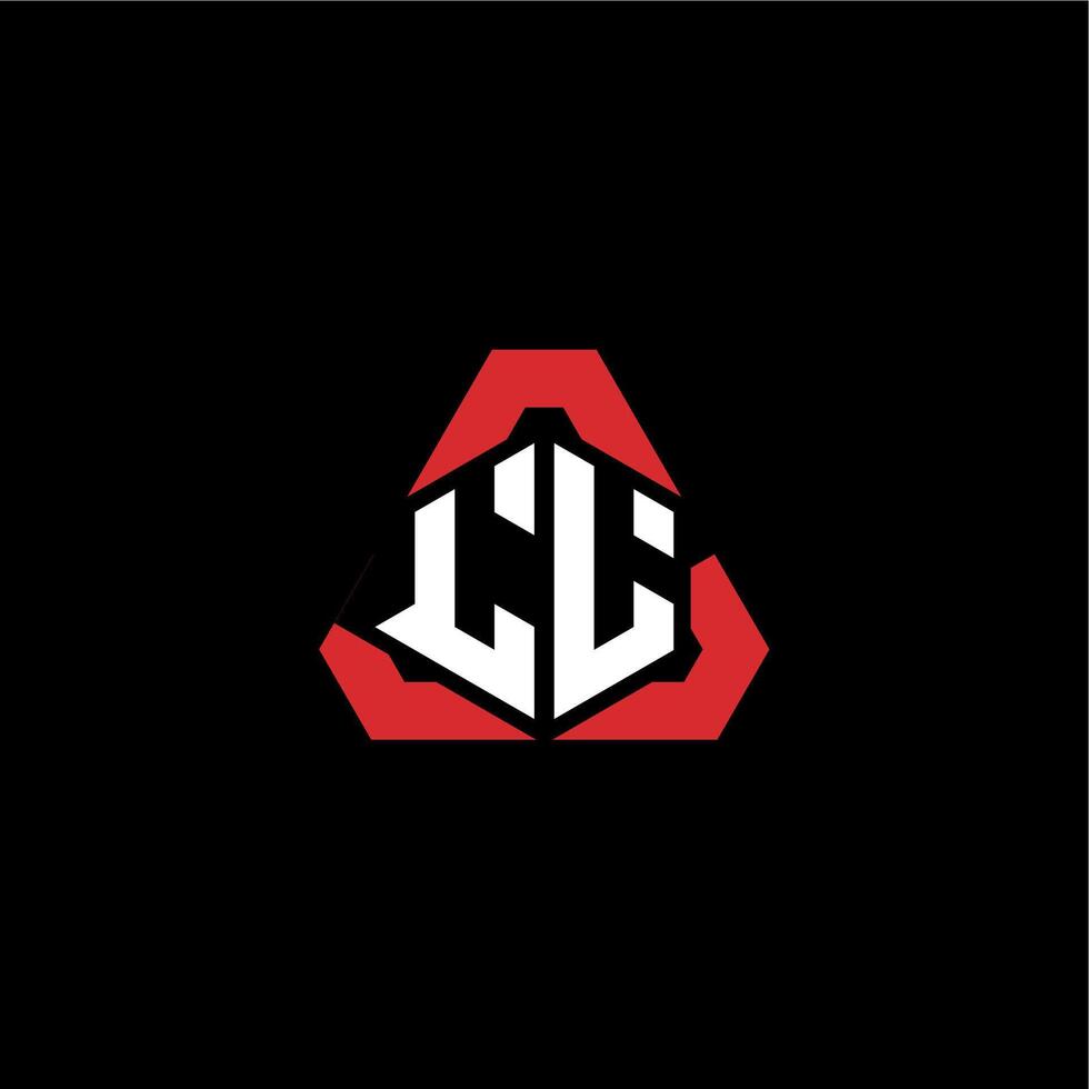 LL initial logo esport team concept ideas vector