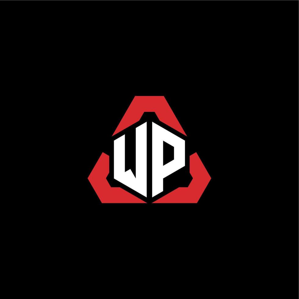 WP initial logo esport team concept ideas vector