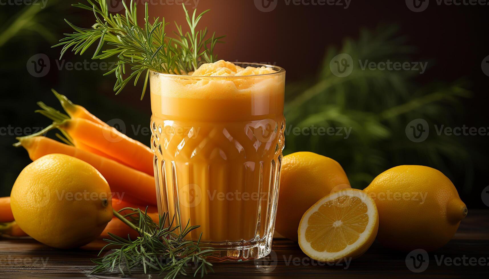 AI generated Refreshing lemonade on a wooden table, perfect summer drink generated by AI photo