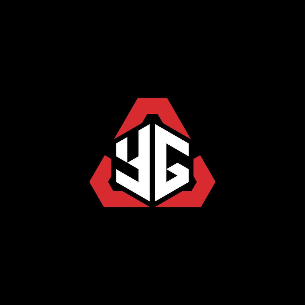 YG initial logo esport team concept ideas vector