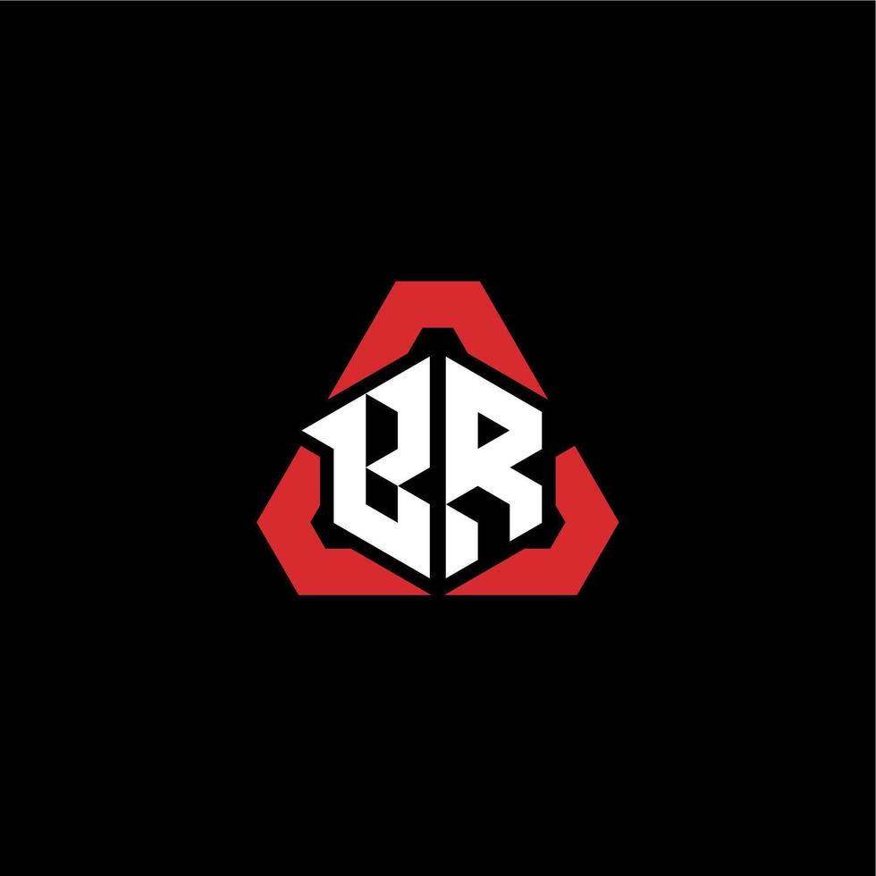 BR initial logo esport team concept ideas vector
