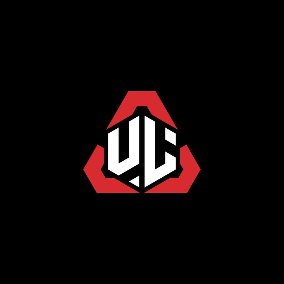 UL initial logo esport team concept ideas vector