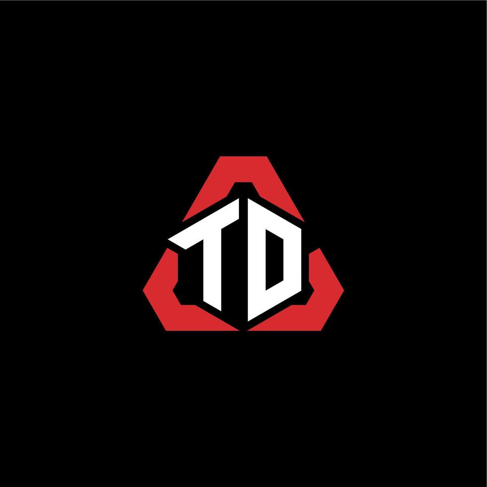 TD initial logo esport team concept ideas vector