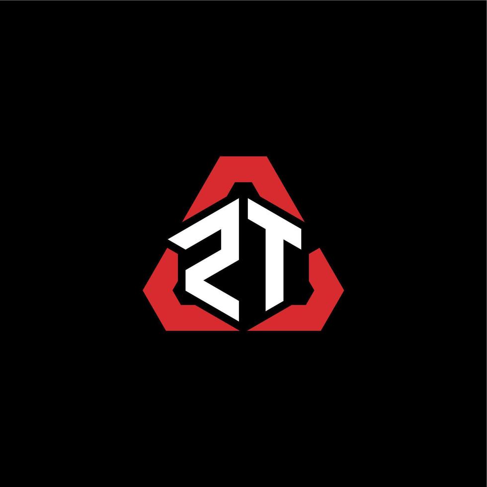 ZT initial logo esport team concept ideas vector