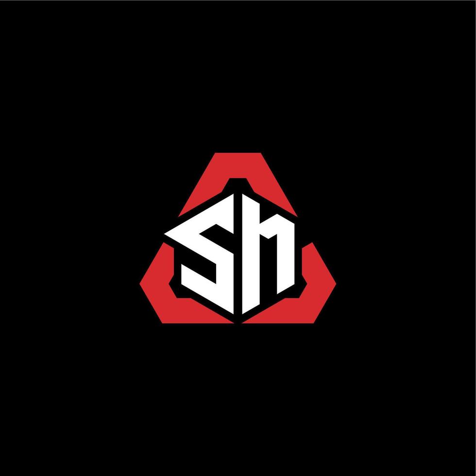 SM initial logo esport team concept ideas vector