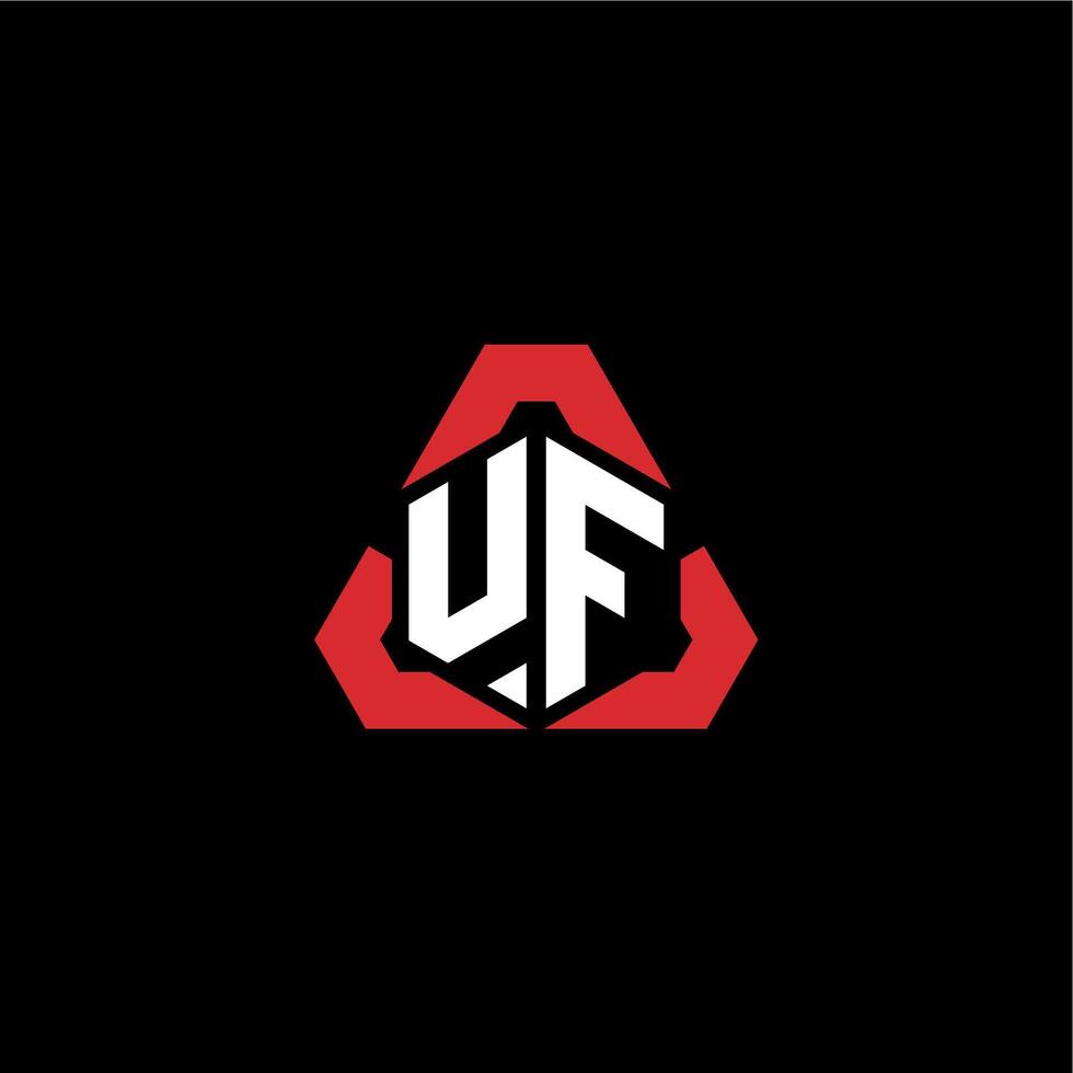 UF initial logo esport team concept ideas vector