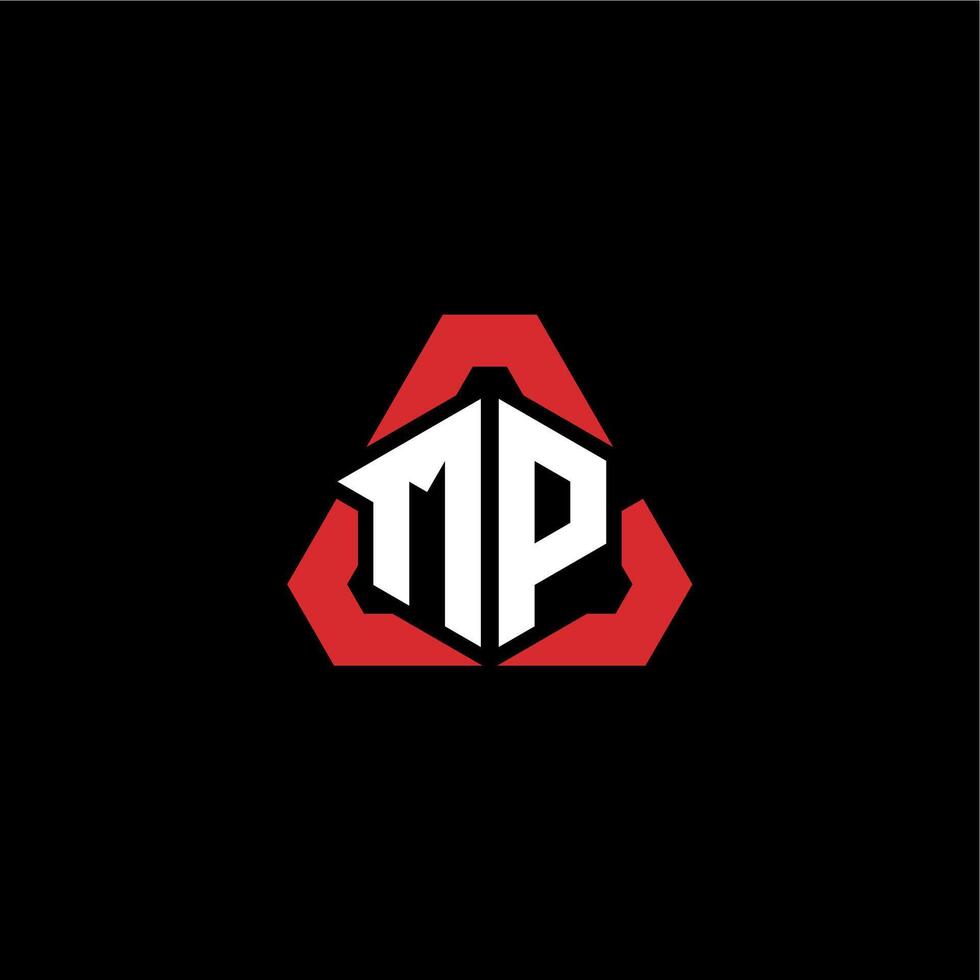 MP initial logo esport team concept ideas vector