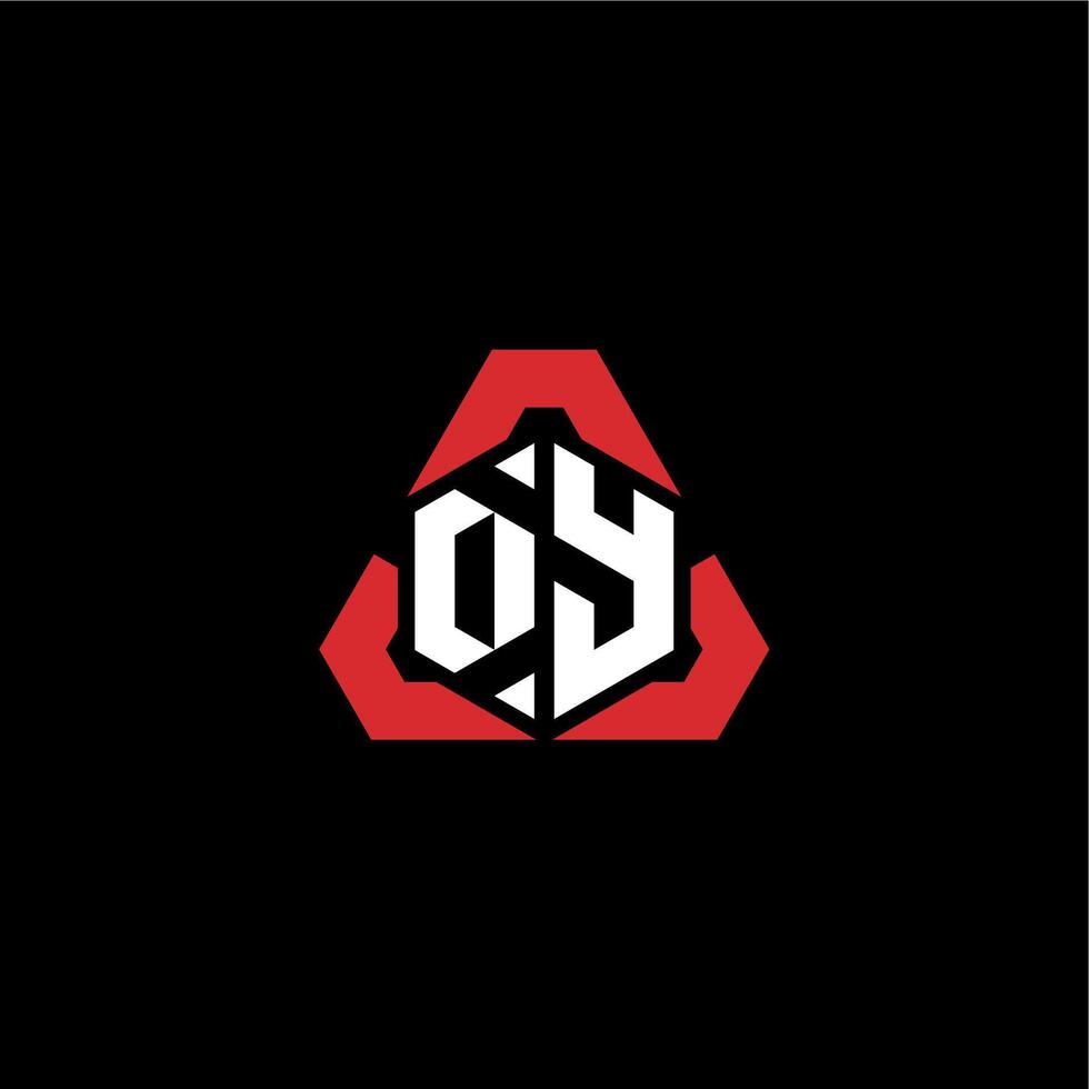 DY initial logo esport team concept ideas vector