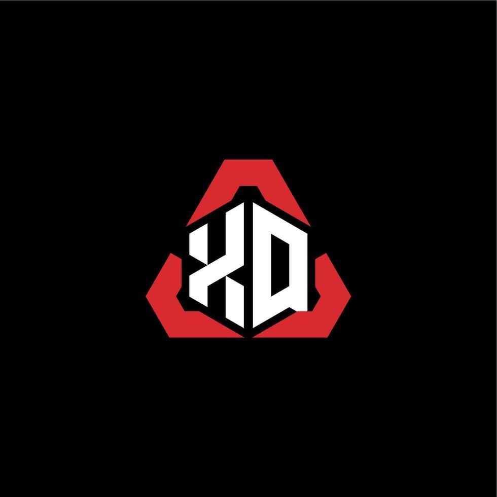 XQ initial logo esport team concept ideas vector