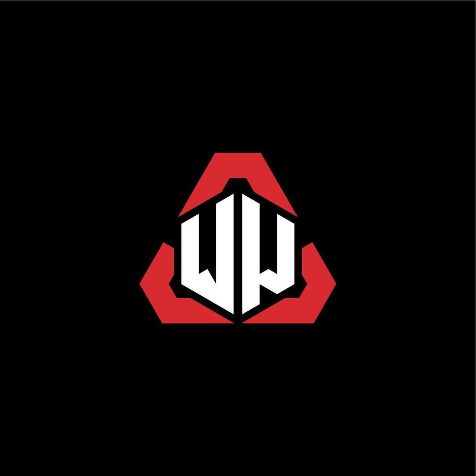 WW initial logo esport team concept ideas vector