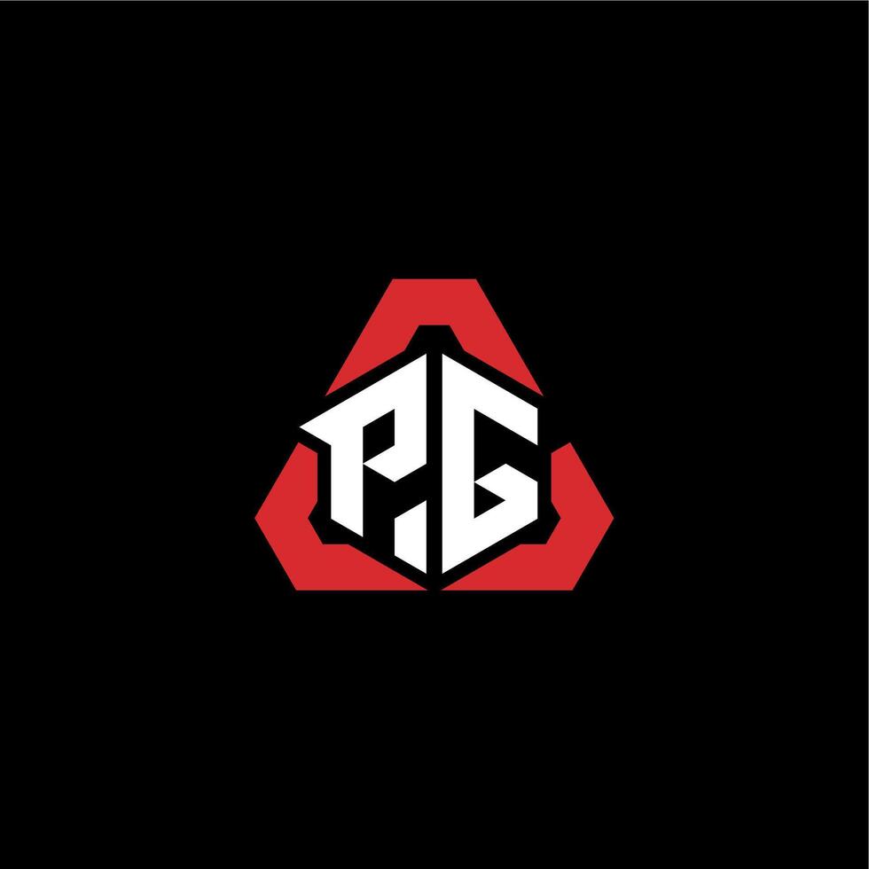 PG initial logo esport team concept ideas vector