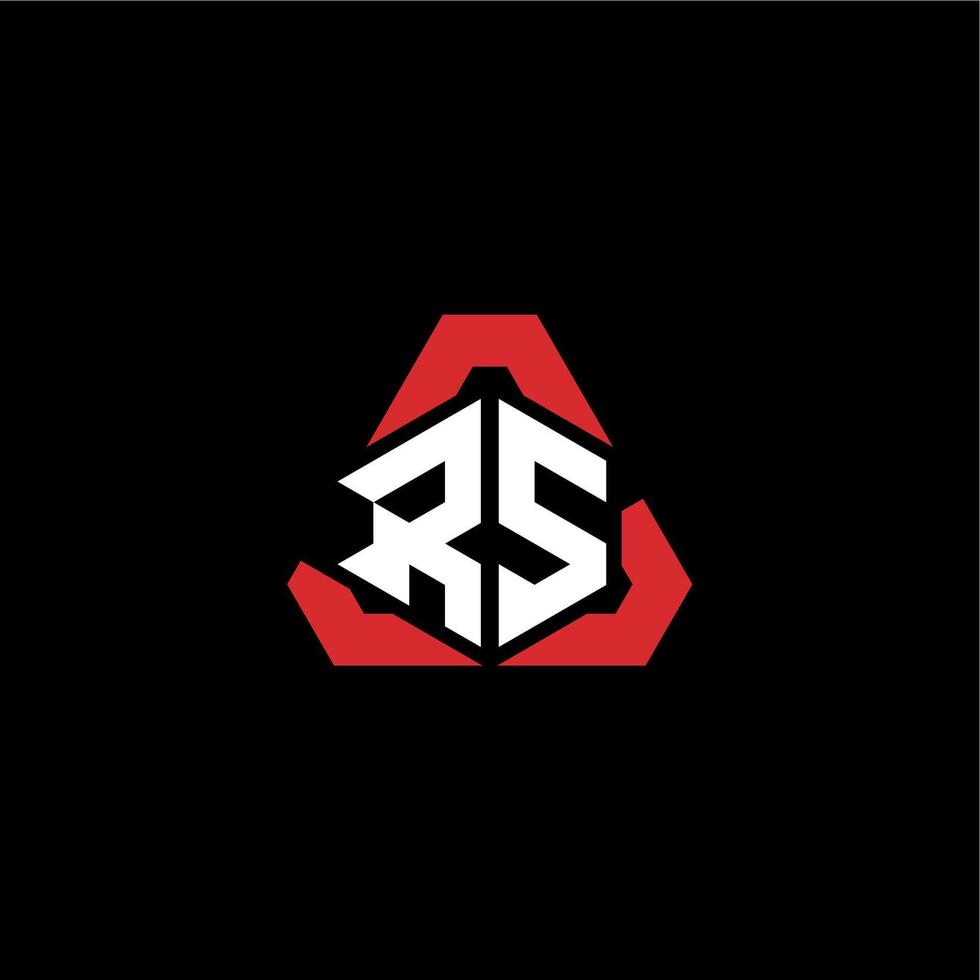 RS initial logo esport team concept ideas vector