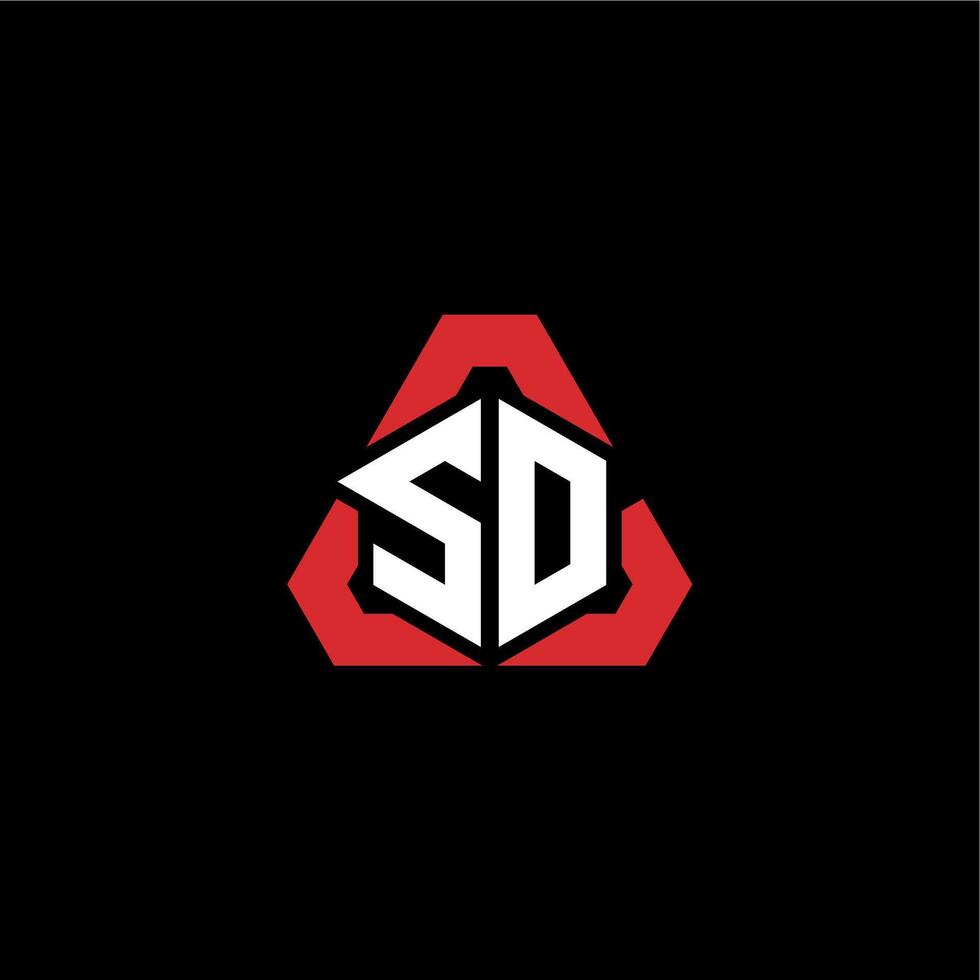 SD initial logo esport team concept ideas vector