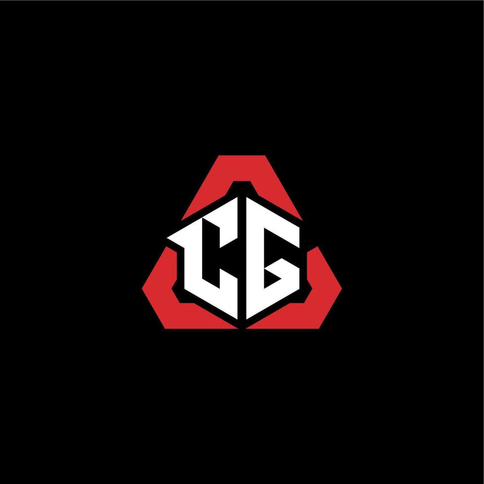 CG initial logo esport team concept ideas vector