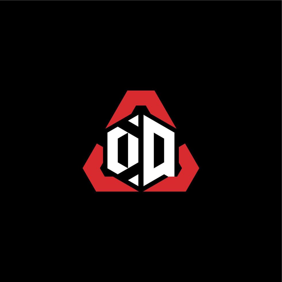 DQ initial logo esport team concept ideas vector