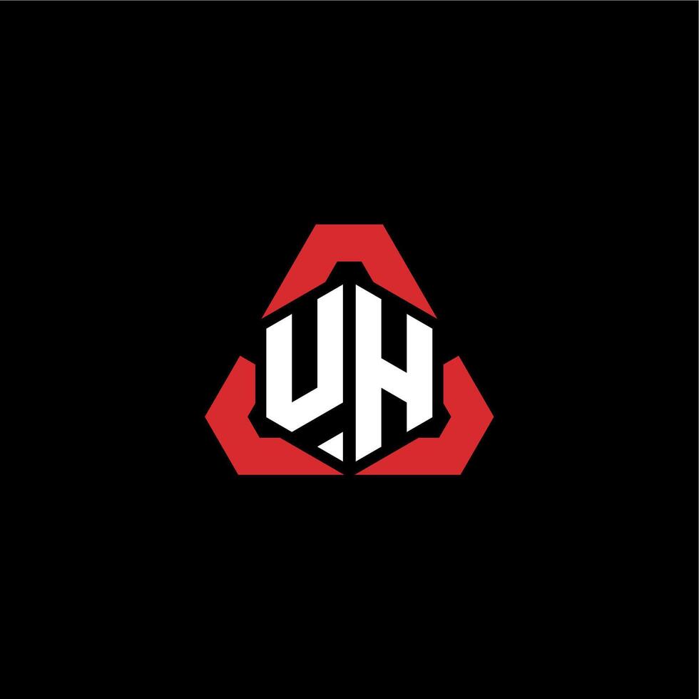 UH initial logo esport team concept ideas vector