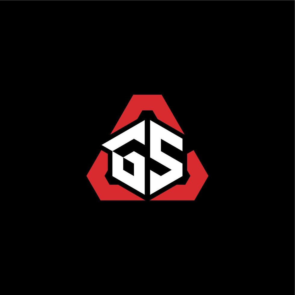 GS initial logo esport team concept ideas vector