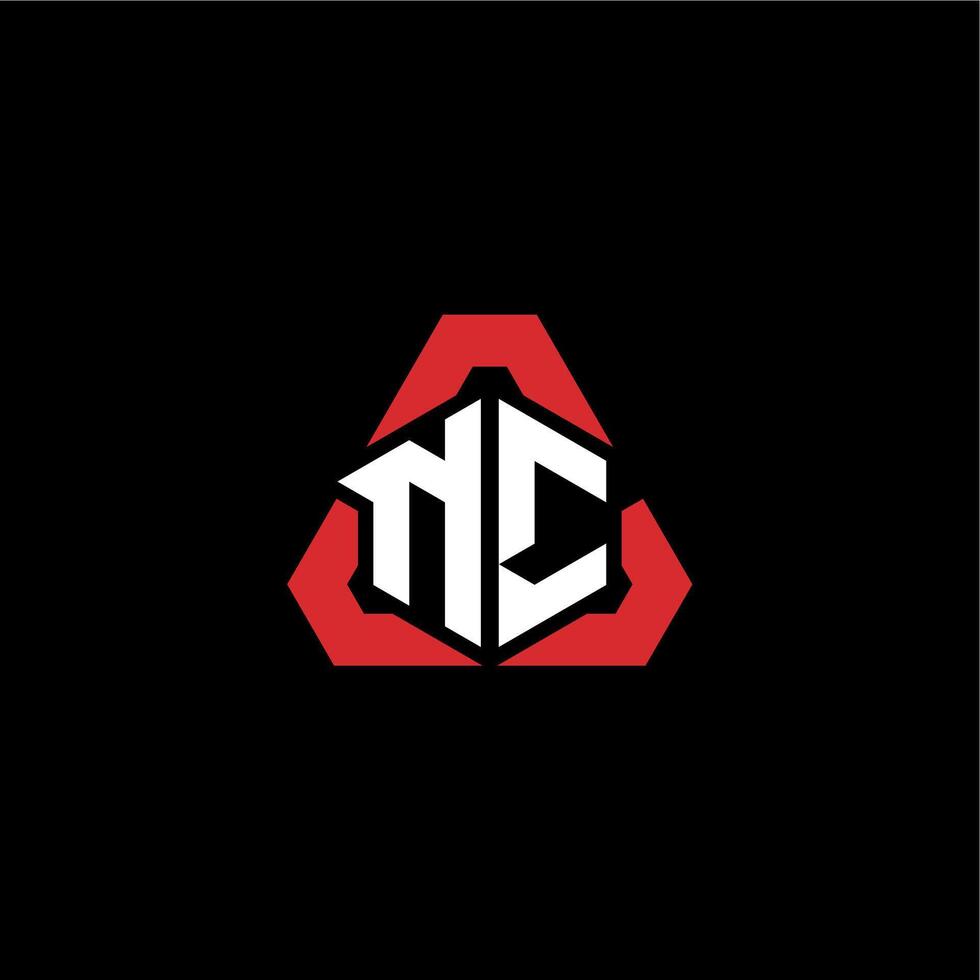 NC initial logo esport team concept ideas vector