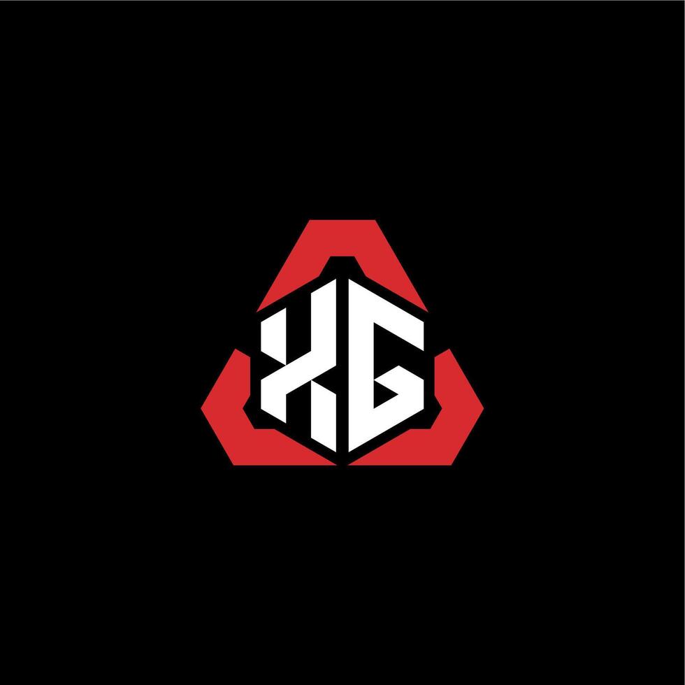 XG initial logo esport team concept ideas vector