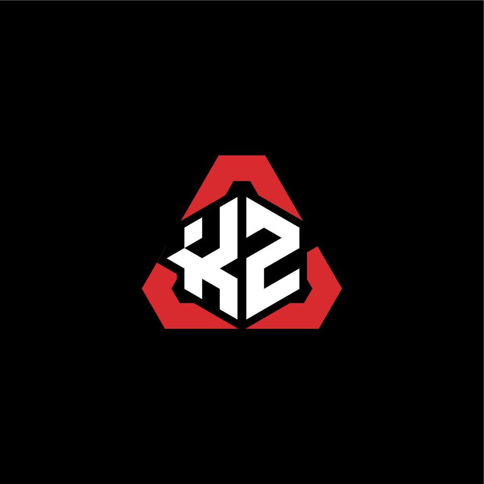 KZ initial logo esport team concept ideas vector
