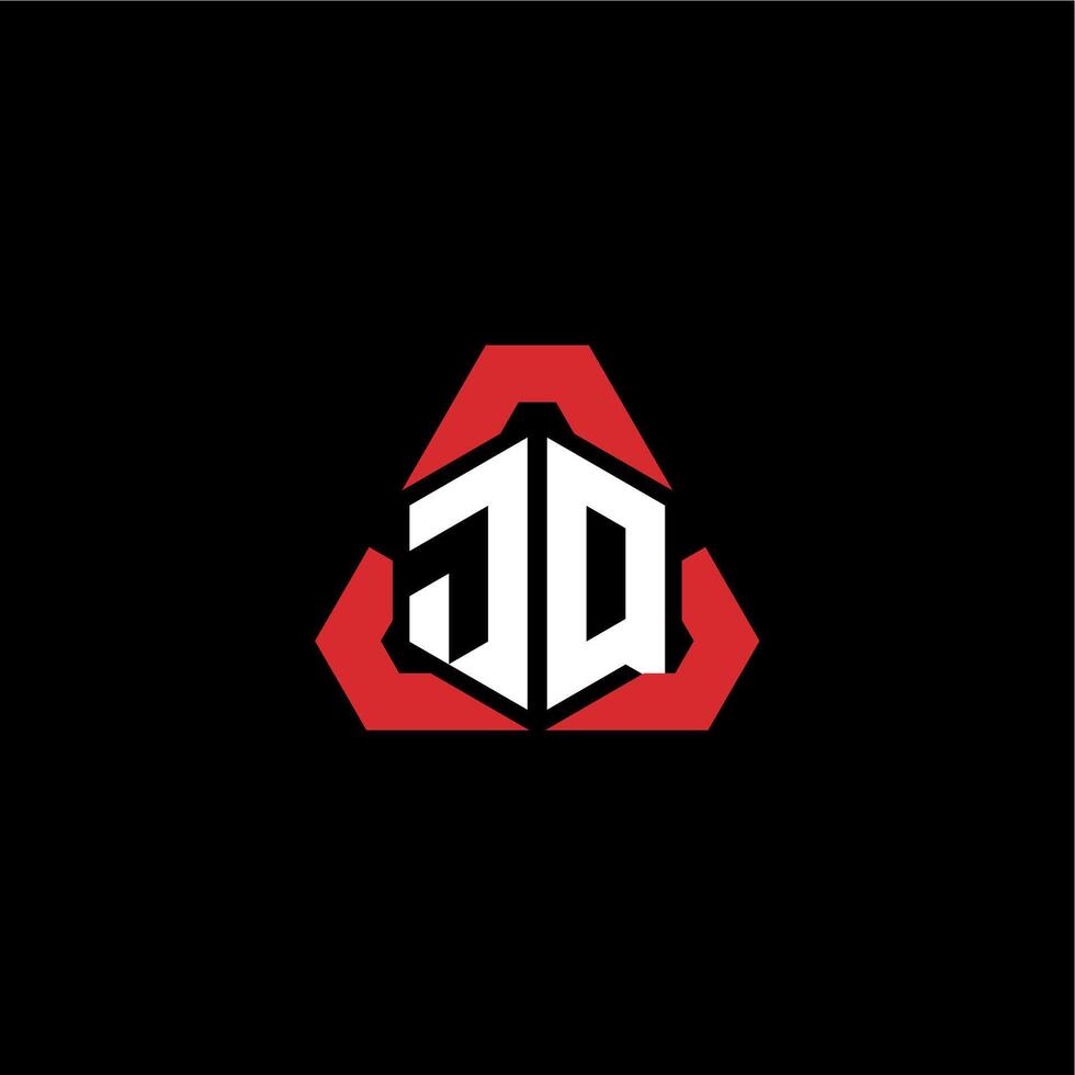 JQ initial logo esport team concept ideas vector