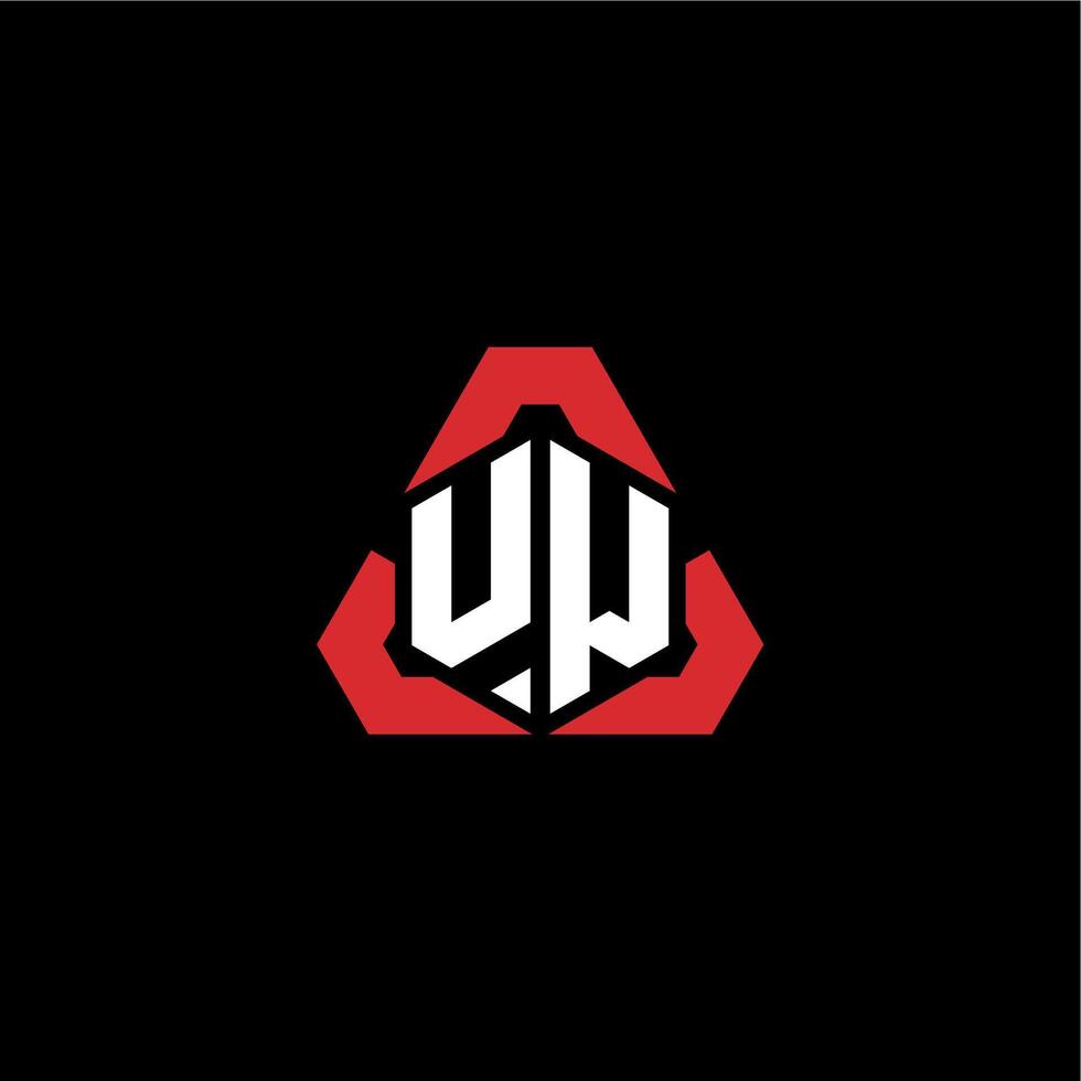 UW initial logo esport team concept ideas vector