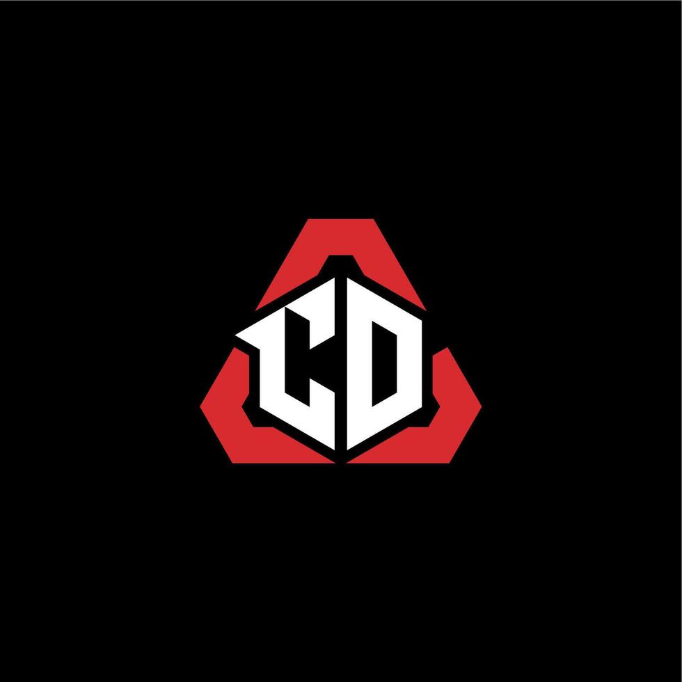 CD initial logo esport team concept ideas vector