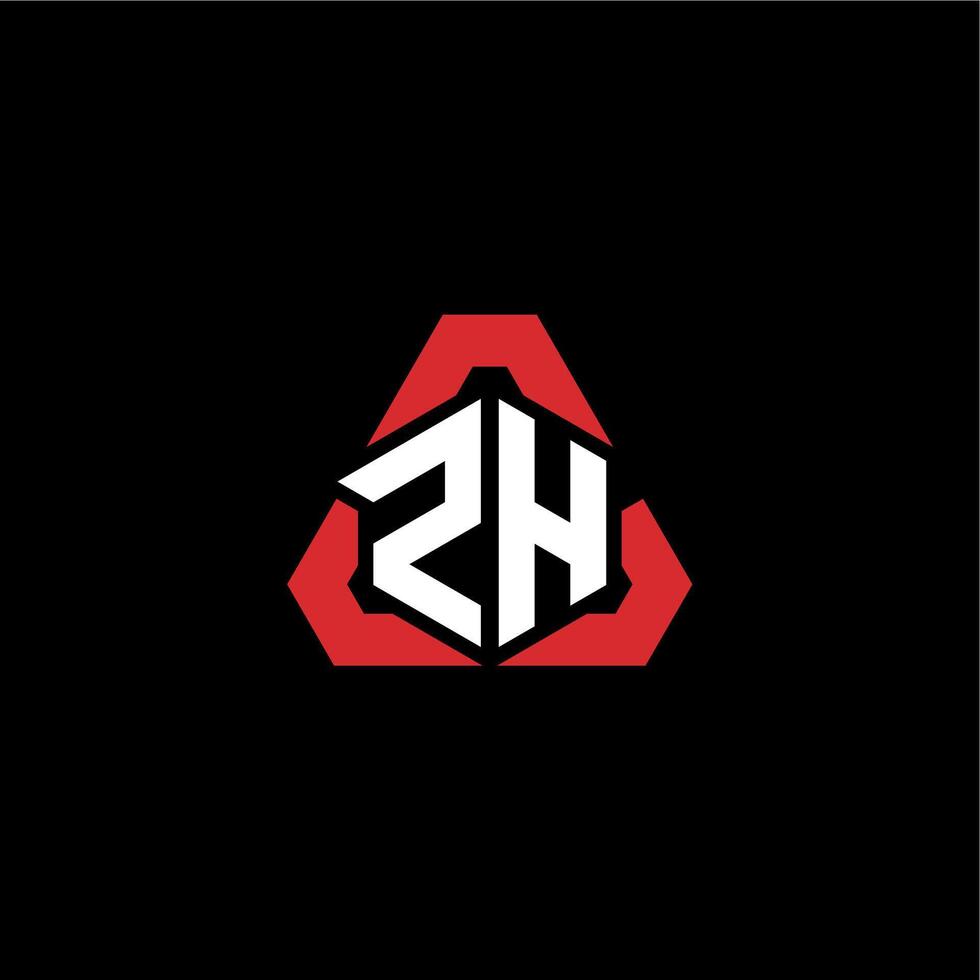 ZH initial logo esport team concept ideas vector