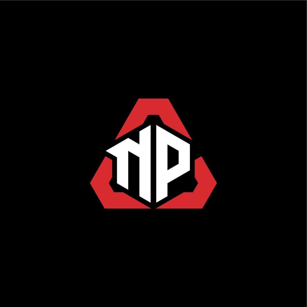 NP initial logo esport team concept ideas vector
