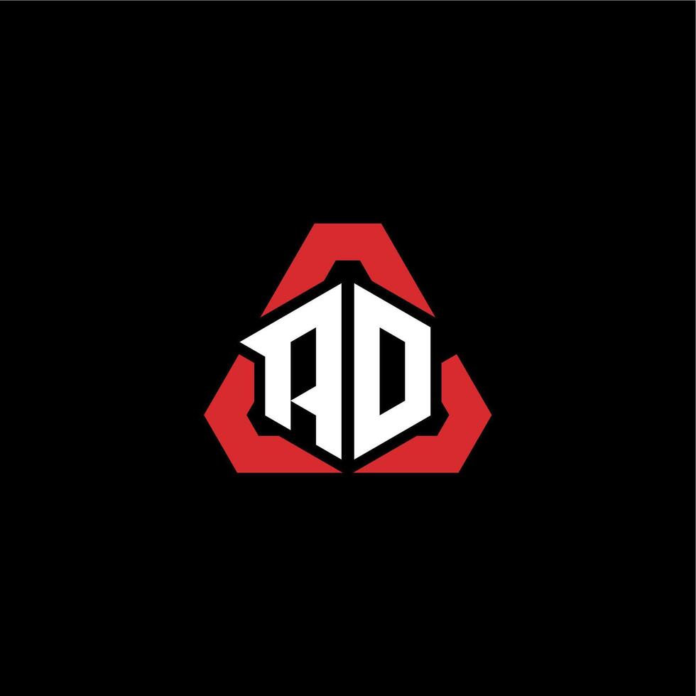 AD initial logo esport team concept ideas vector