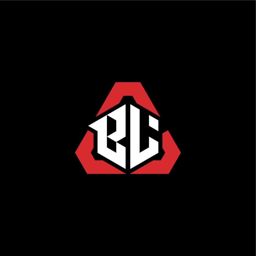 BL initial logo esport team concept ideas vector