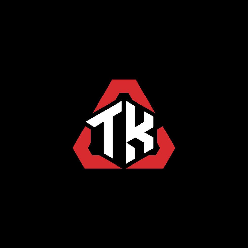 TK initial logo esport team concept ideas vector