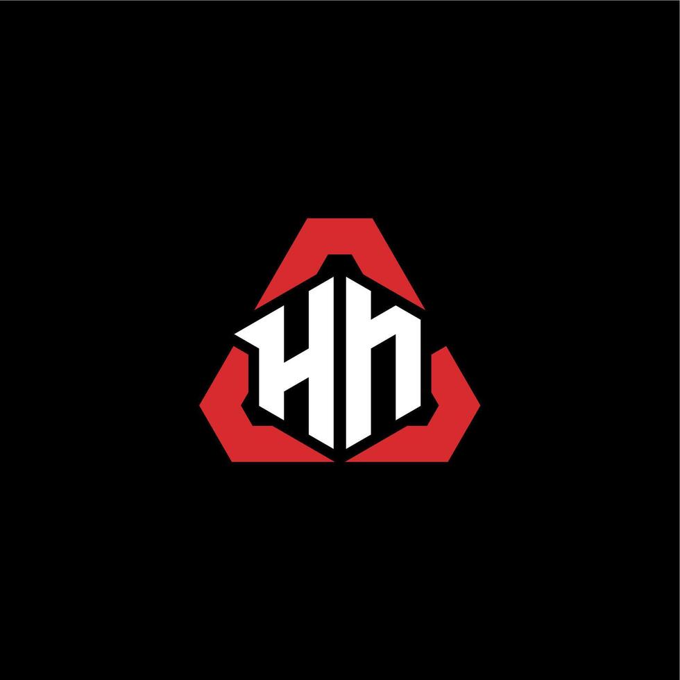 HN initial logo esport team concept ideas vector