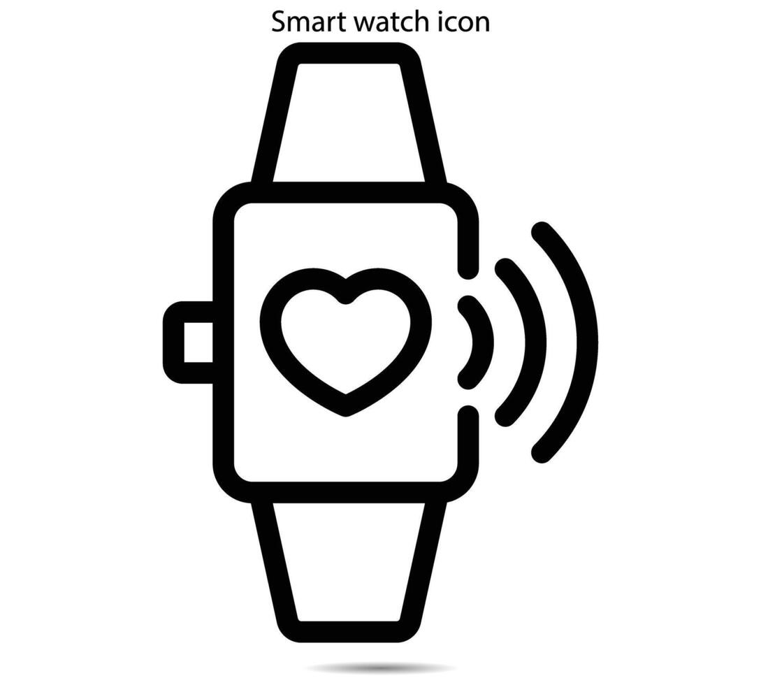 Smart watch icon vector
