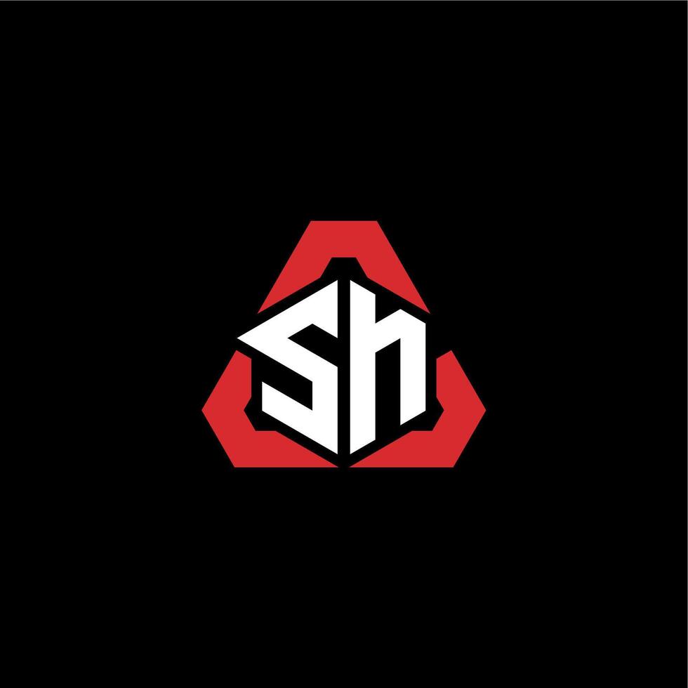 SN initial logo esport team concept ideas vector