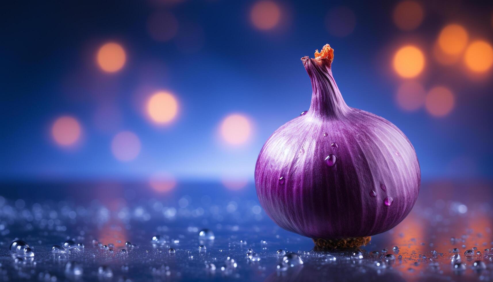 AI generated Fresh organic vegetables on a purple background, healthy eating generated by AI photo