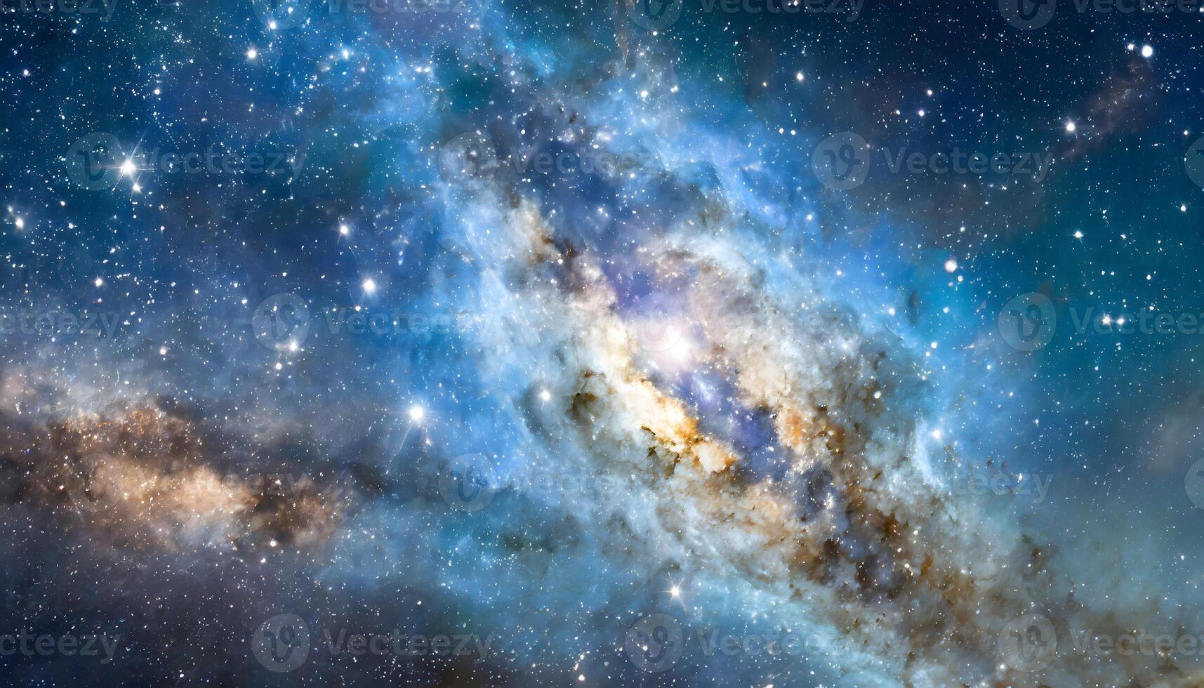 AI generated Stunning Nebula and Galaxy Universe Background photo