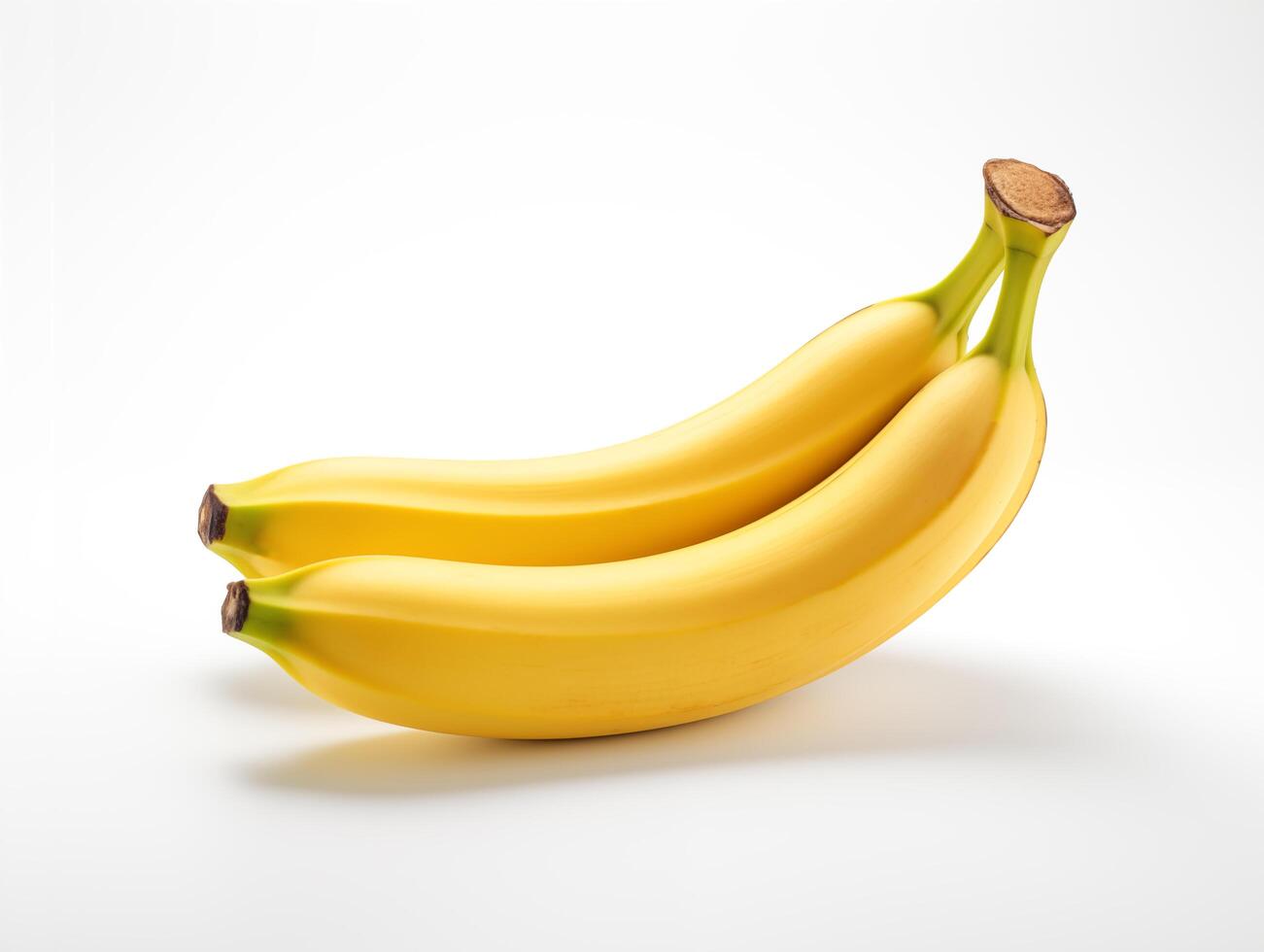 AI generated Banana isolated on white background, with clipping path photo