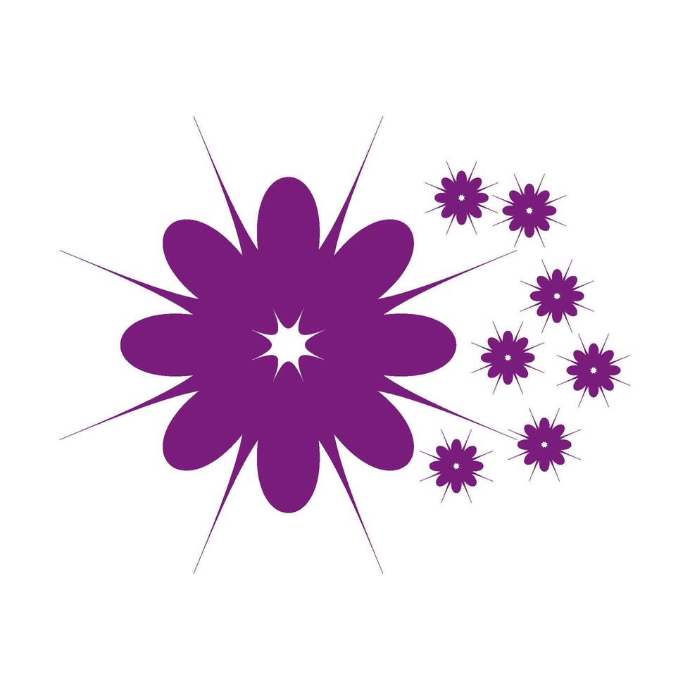 flor icono ilustración vector